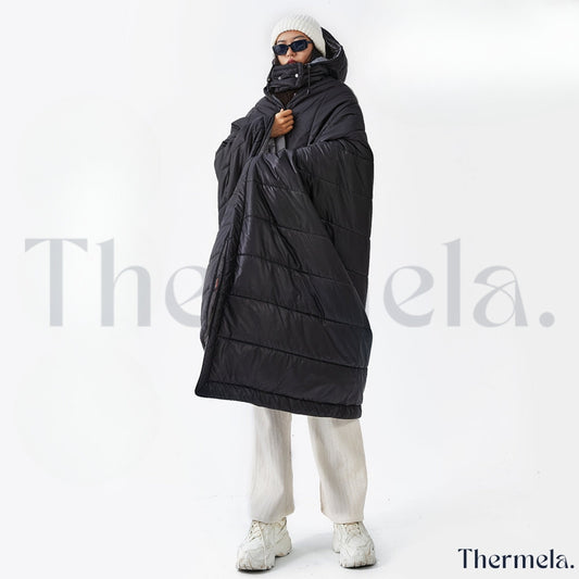 Thermela Luxe Series: Z-Walk Pro – Hooded Heated Blanket