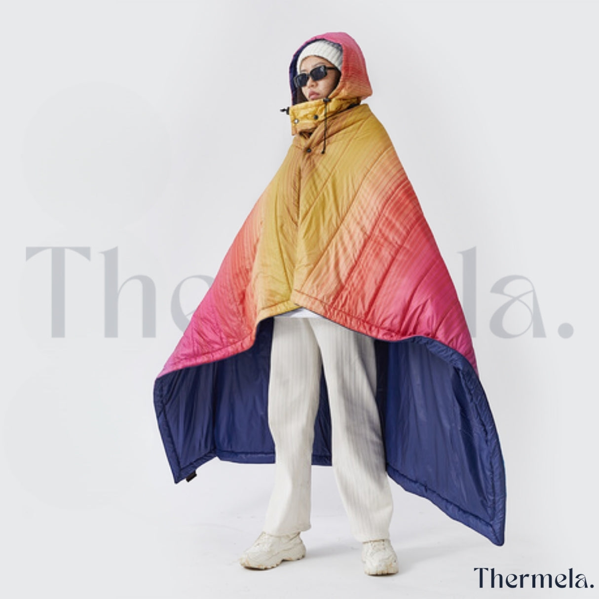 Thermela Luxe Series: Z-Walk Pro – Hooded Heated Blanket